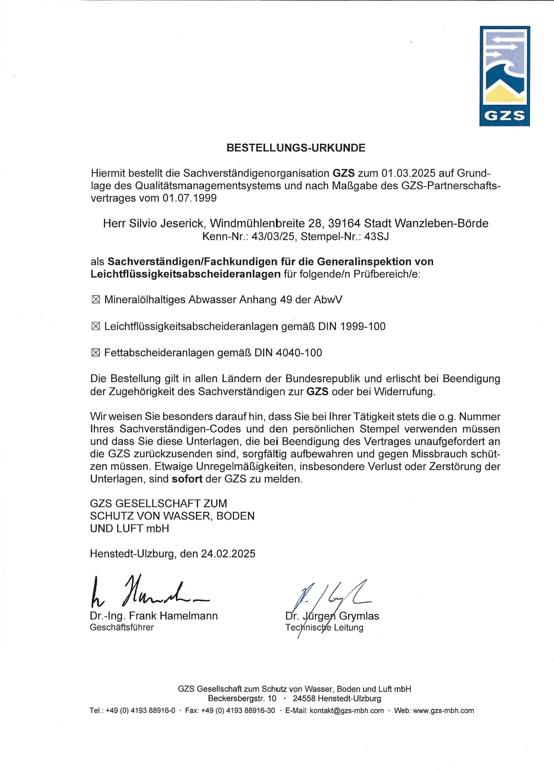 Sachverständiger LFA