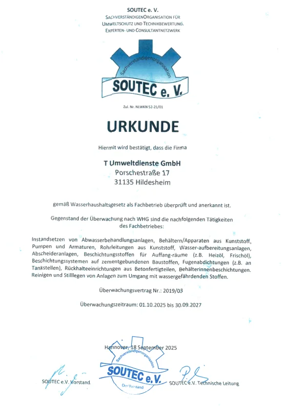 Geprüfter Fachbetrieb